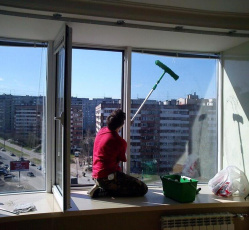 Мытье окон в однокомнатной квартире Тобольск